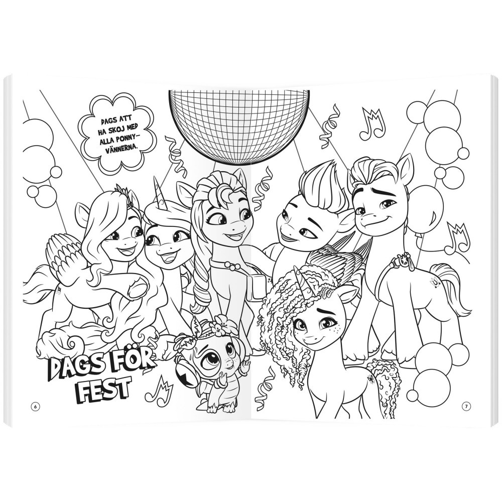 Målarbok My Little Pony Med Klistermärken