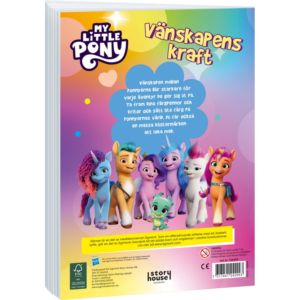 Målarbok My Little Pony Med Klistermärken