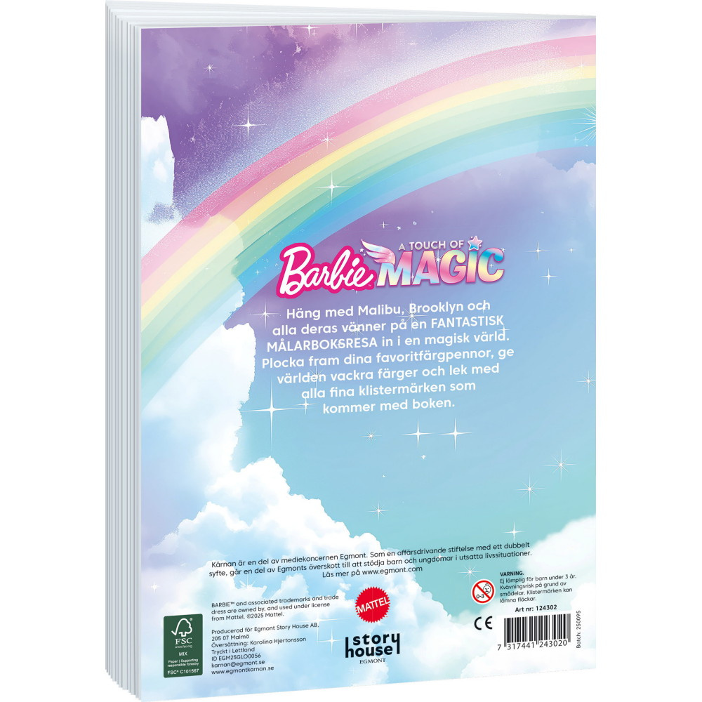 Målarbok Barbie A Touch Of Magic