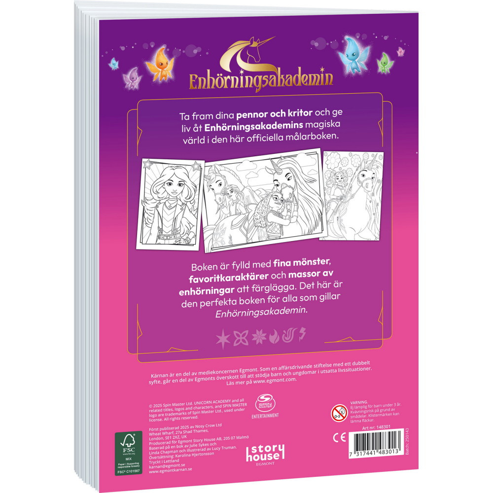Målarbok Enhörningsakademin
