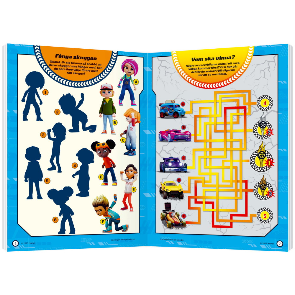 Pysselbok Hot Wheels Lets Race