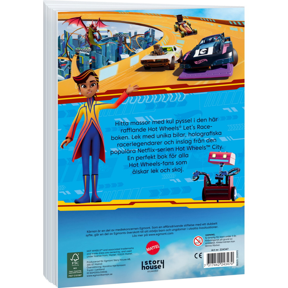 Pysselbok Hot Wheels Lets Race