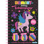Diamantmålning Neon Enhörningar Diamantmålning Neon Enhörningar