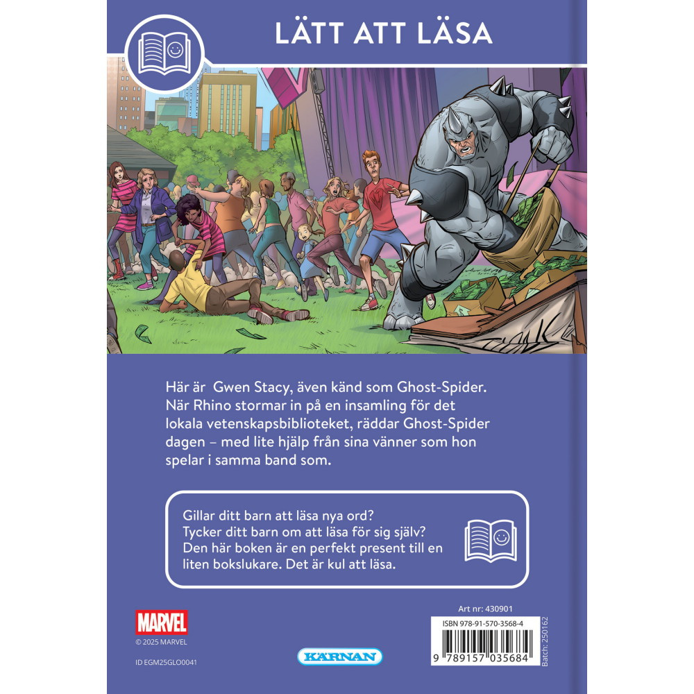 Lätt Att Läsa Marvel Ghost-Spider Till Räddning