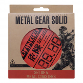 Metal Gear Solid Metal Coasters 4 Pack Metal Gear Solid Metal Coasters 4 Pack