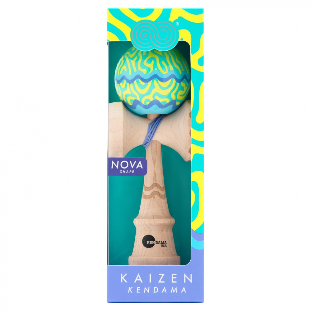 Kaizen Coral - Nova Shape - Teal & Yellow