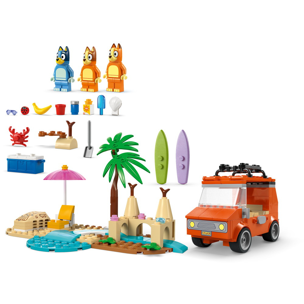 LEGO Bluey - Blueys familjetur till stranden