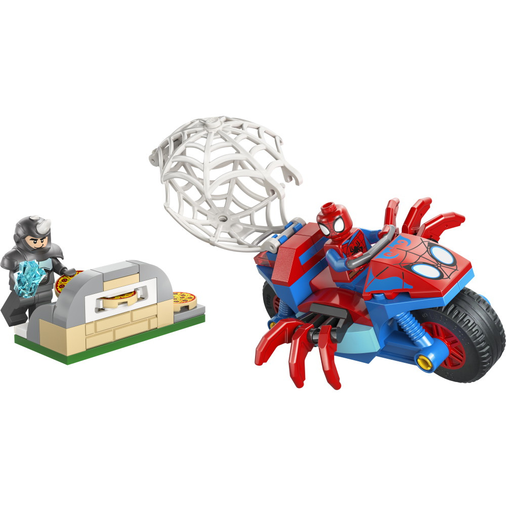 LEGO Marvel - Spidey på sin motorcykel mot Rhino