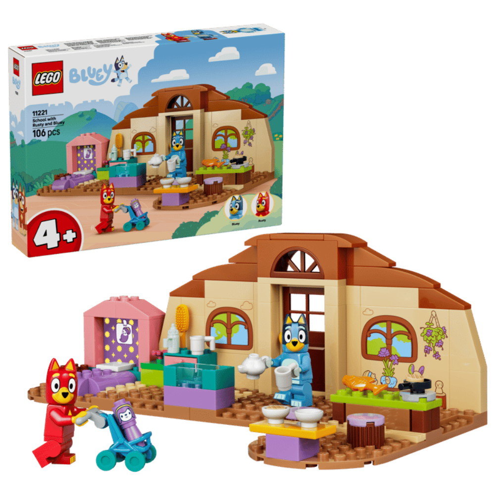 LEGO Bluey - Skolan Med Rusty Och Bluey 