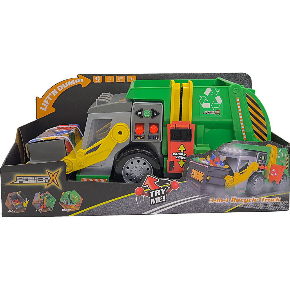 Power X Elektronisk 3-i-1 Sopbil