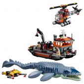 LEGO Jurassic World - Dinosaurieattack med båt och mosasaurus LEGO Jurassic World - Dinosaurieattack med båt och mosasaurus