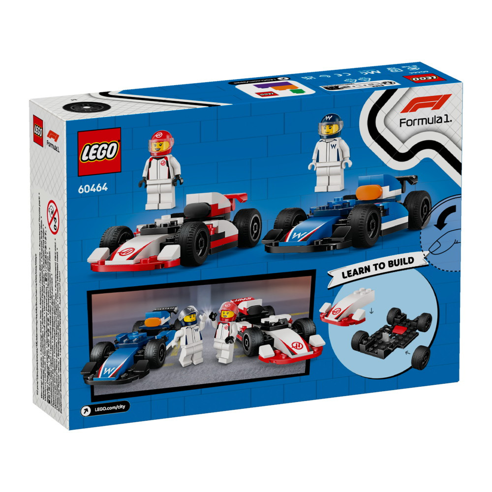 LEGO City - F1 Williams Racing & Haas F1 racerbilar