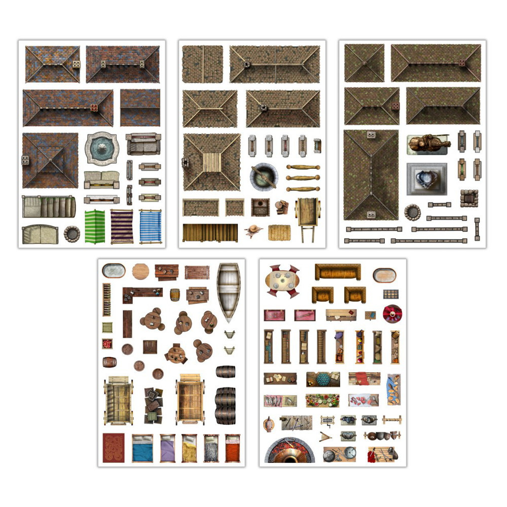 Add-On Scenery for RPG Maps - Town Trimmings (Exp.)