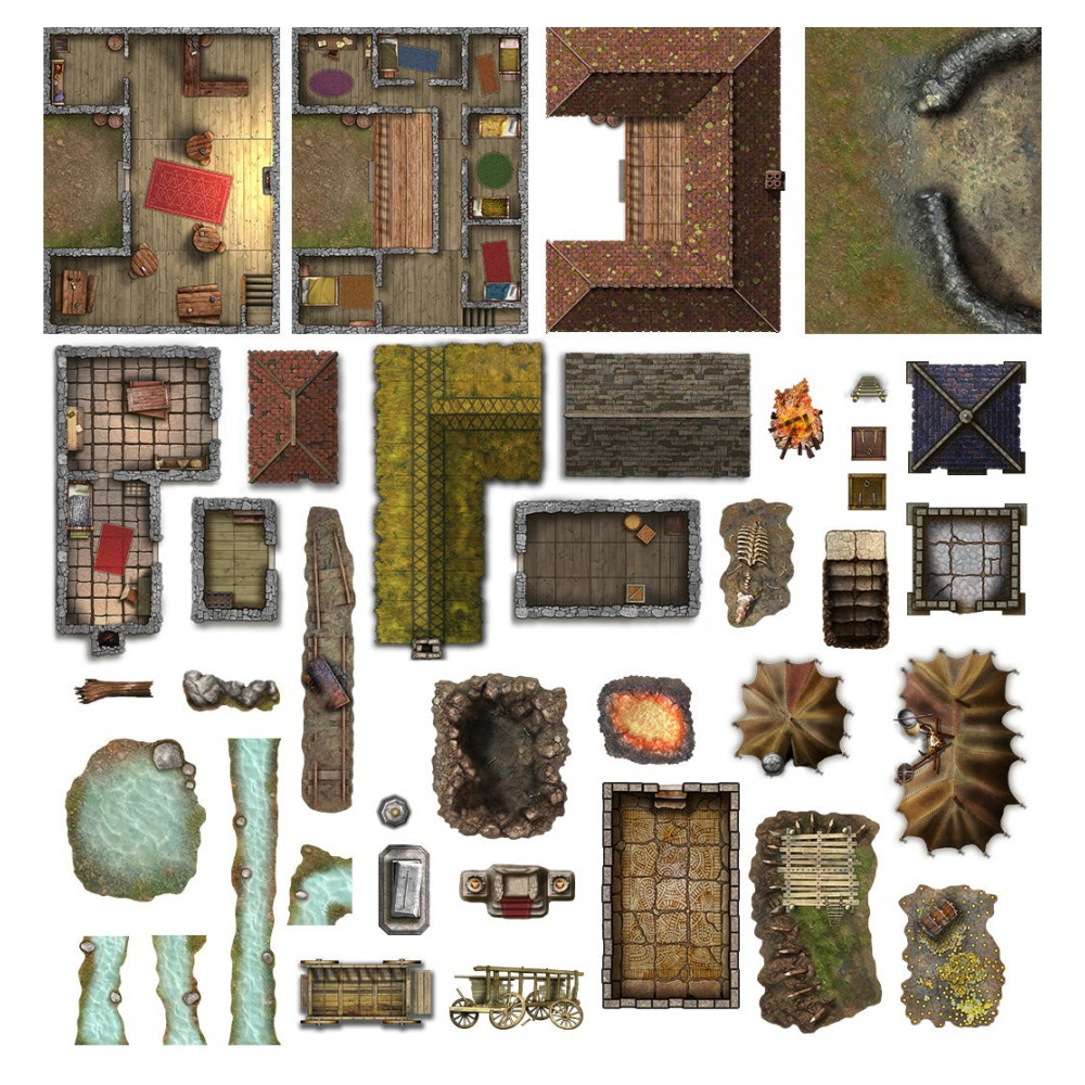 Box of Adventure: RPG Maps & Tokens 1 - Valley of Peril