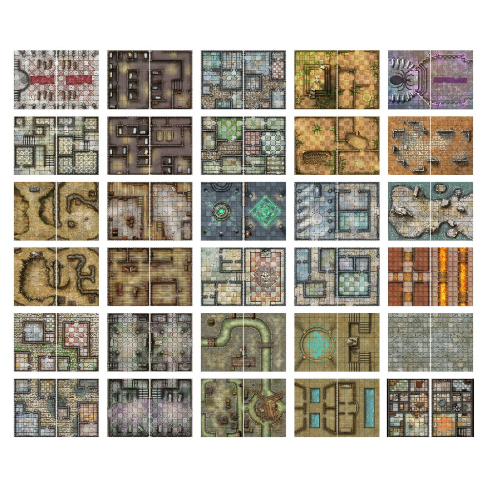 Big Book of Battle Mats - Cells & Shrines