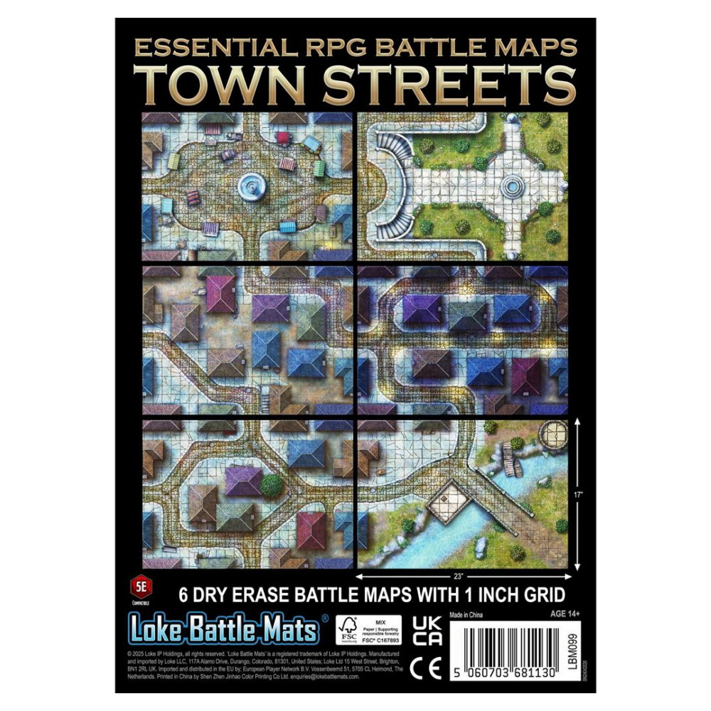 Essential RPG Battle Maps: Town Streets