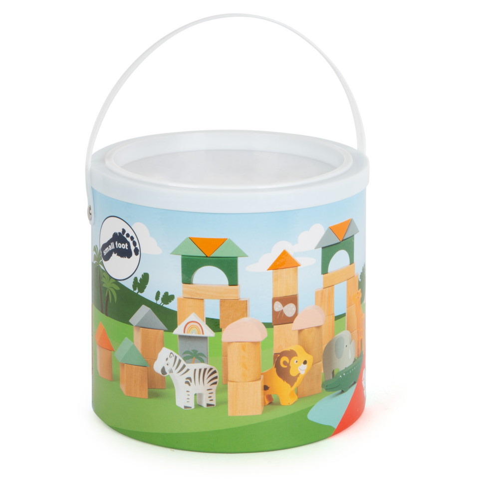 Small Foot - Träklossar, Safari