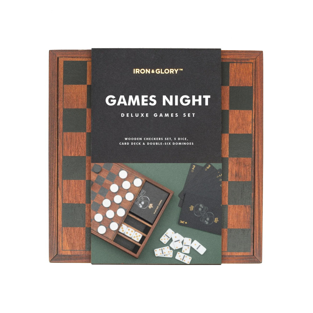 Games Night Deluxe Games Set 4-i-1