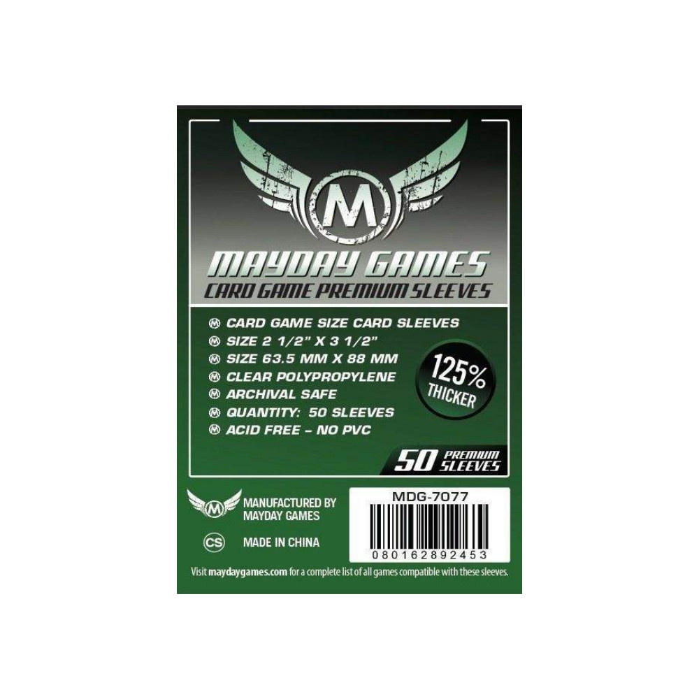 Mayday Sleeves 63,5 x 88 mm - Premium