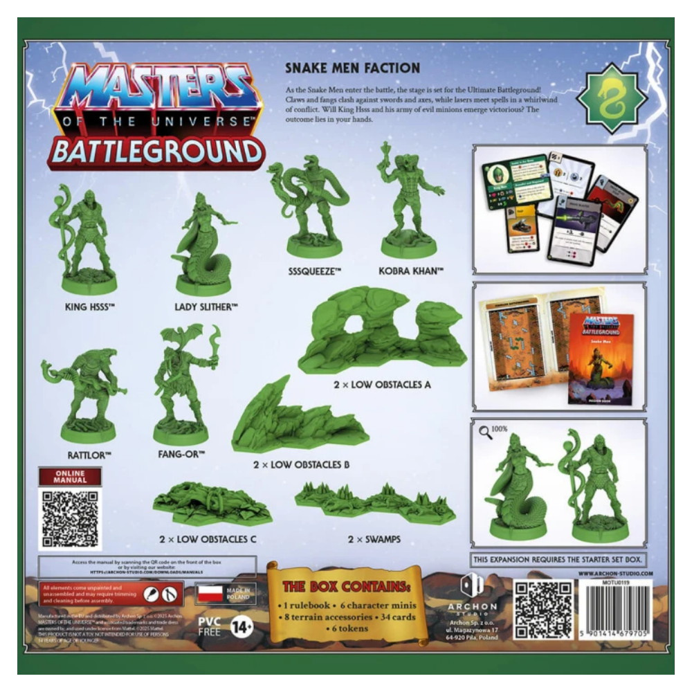 Masters of The Universe: Battleground - Wave 8 Snake Men Faction (Exp.)