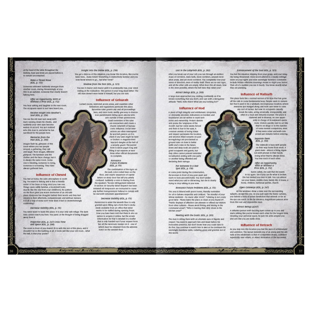 Kult: Divinity Lost RPG - Labyrinths and Secret Chambers