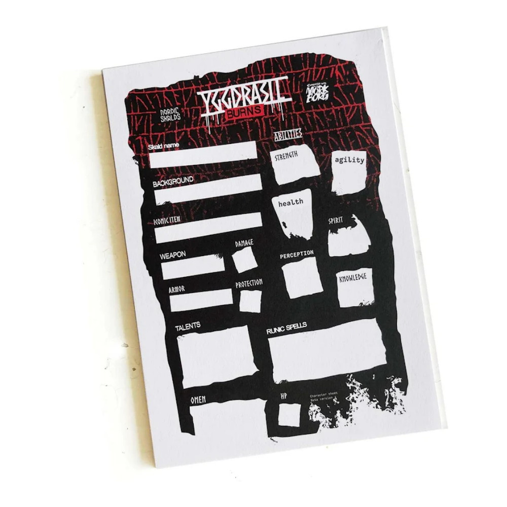 Yggdrasil Burns RPG: Rollformulär