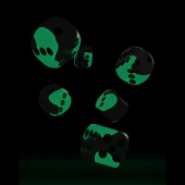 Oakie Doakie Dice D6 Dice 16 mm Glow in the Dark - Biohazard 12 pack Oakie Doakie Dice D6 Dice 16 mm Glow in the Dark - Biohazard 12 pack