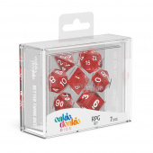 Oakie Doakie Dice RPG Set Speckled - Red 7 pack