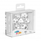 Oakie Doakie Dice RPG Set Solid - White 7 pack Oakie Doakie Dice RPG Set Solid - White 7 pack