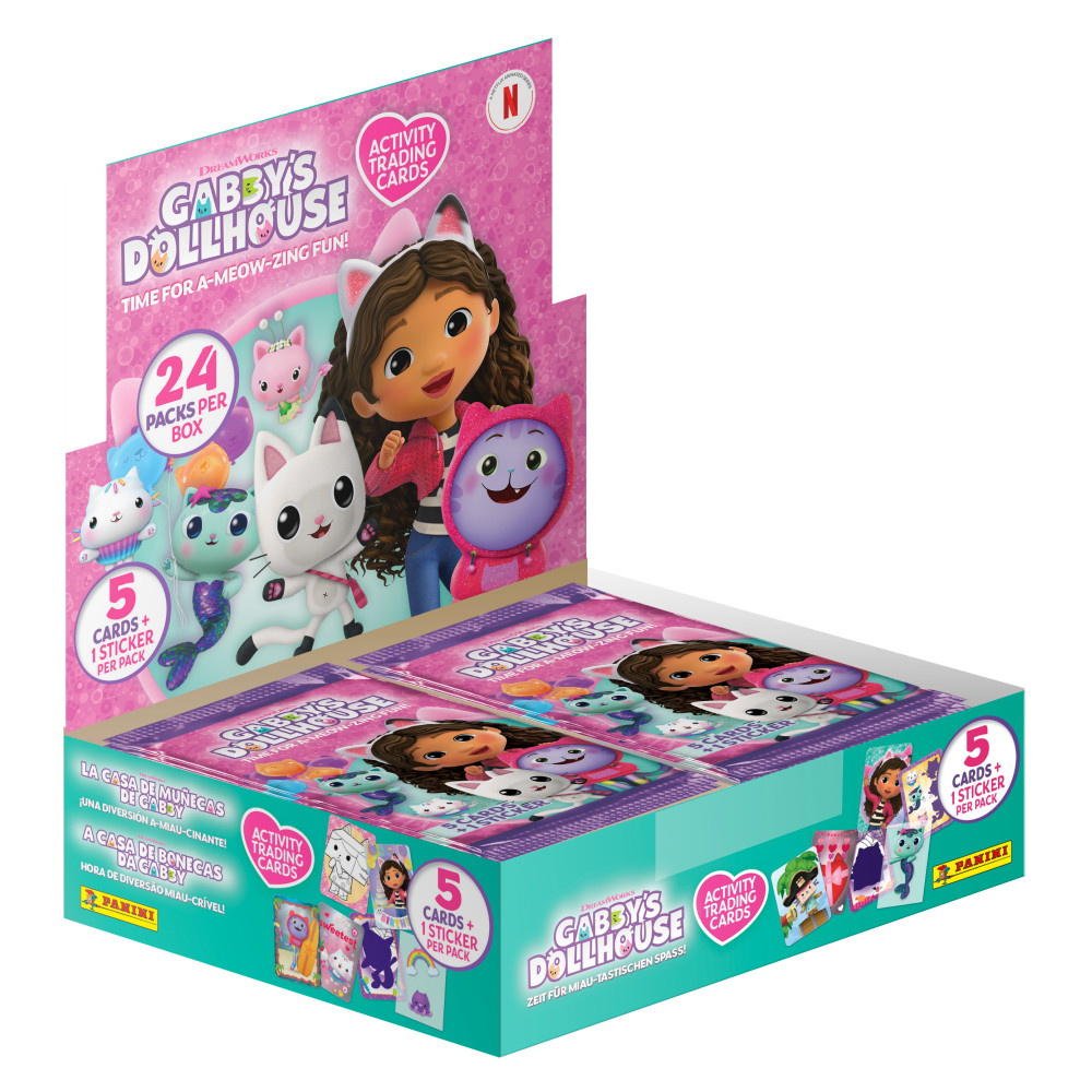 Gabby's Dollhouse Samlarkort Booster Display