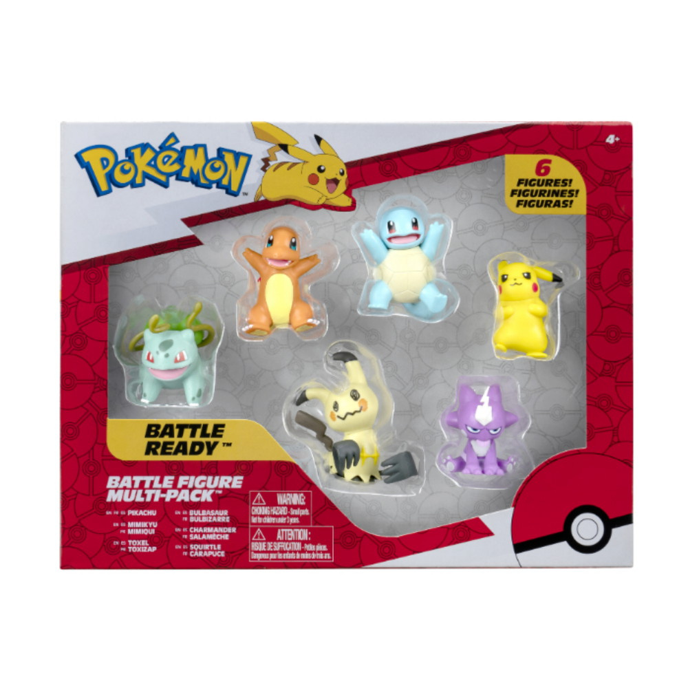 Pokémon Stridsfigurer 6-Pack