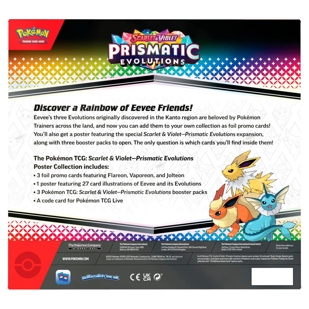 Pokémon TCG: Prismatic Evolutions Poster Collection