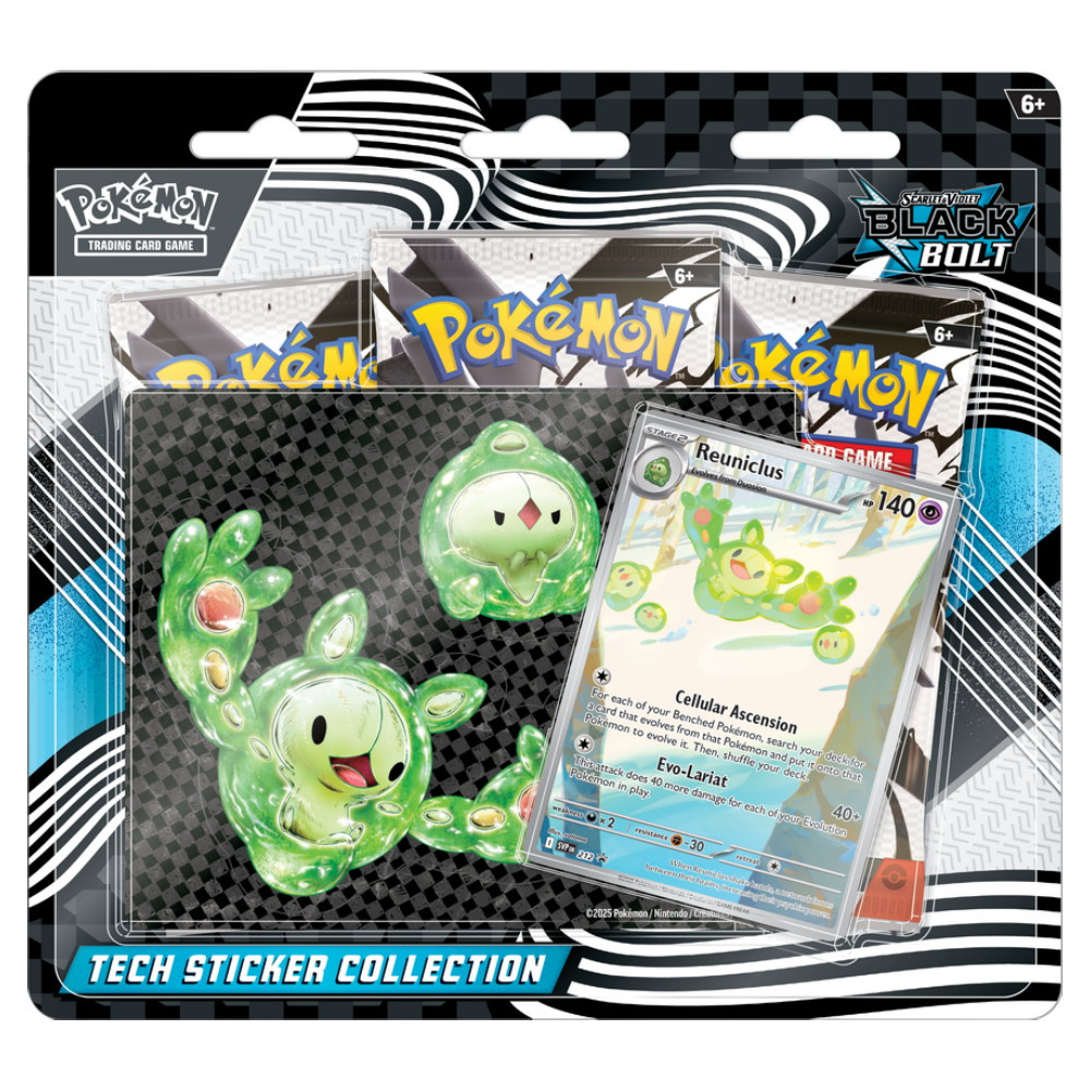 Pokémon TCG: Black Bolt Tech Sticker Collection - Reuniclus