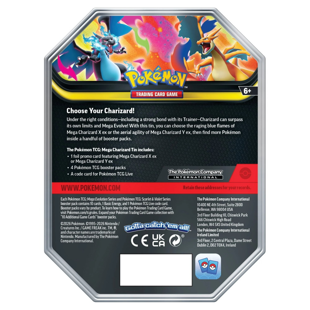 Pokémon TCG: Mega Charizard X ex Tin Spring 2026