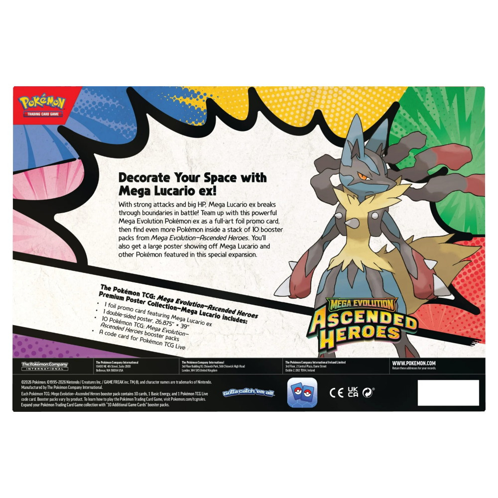 Pokémon TCG: Ascended Heroes - Premium Poster Collection Lucario