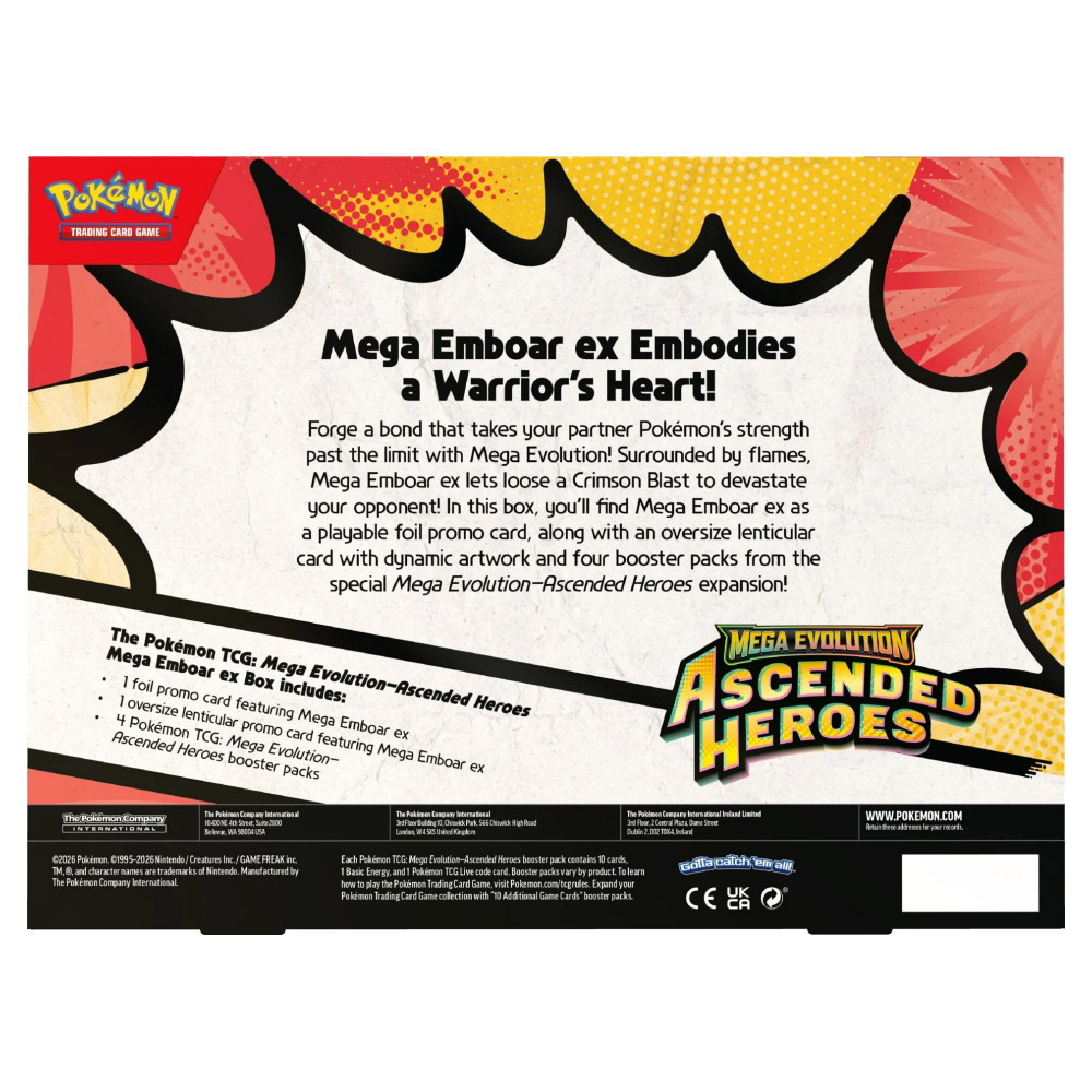Pokémon TCG: Ascended Heroes - Mega Emboar ex Box