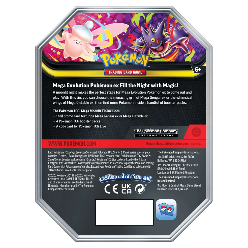 Pokémon TCG: Mega Gengar ex Tin - Summer 2026