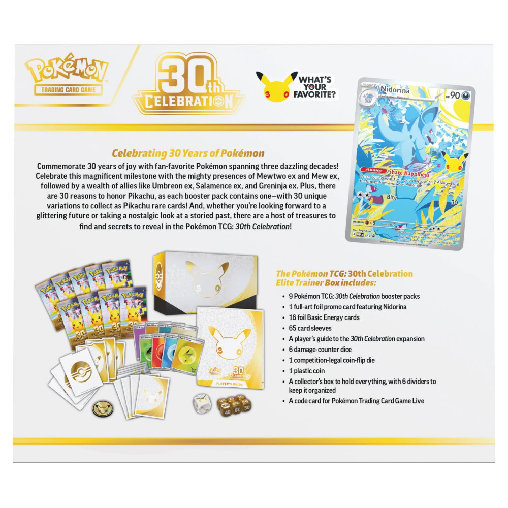 Pokémon TCG: 30th Celebration - Elite Trainer Box