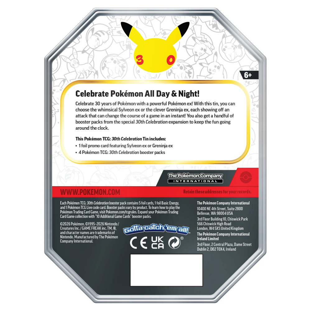 Pokémon TCG: 30th Celebration - Sylveon Tin