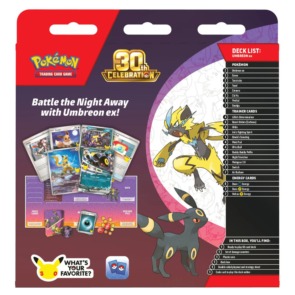 Pokémon TCG: 30th Celebration - Umbreon ex Battle Deck