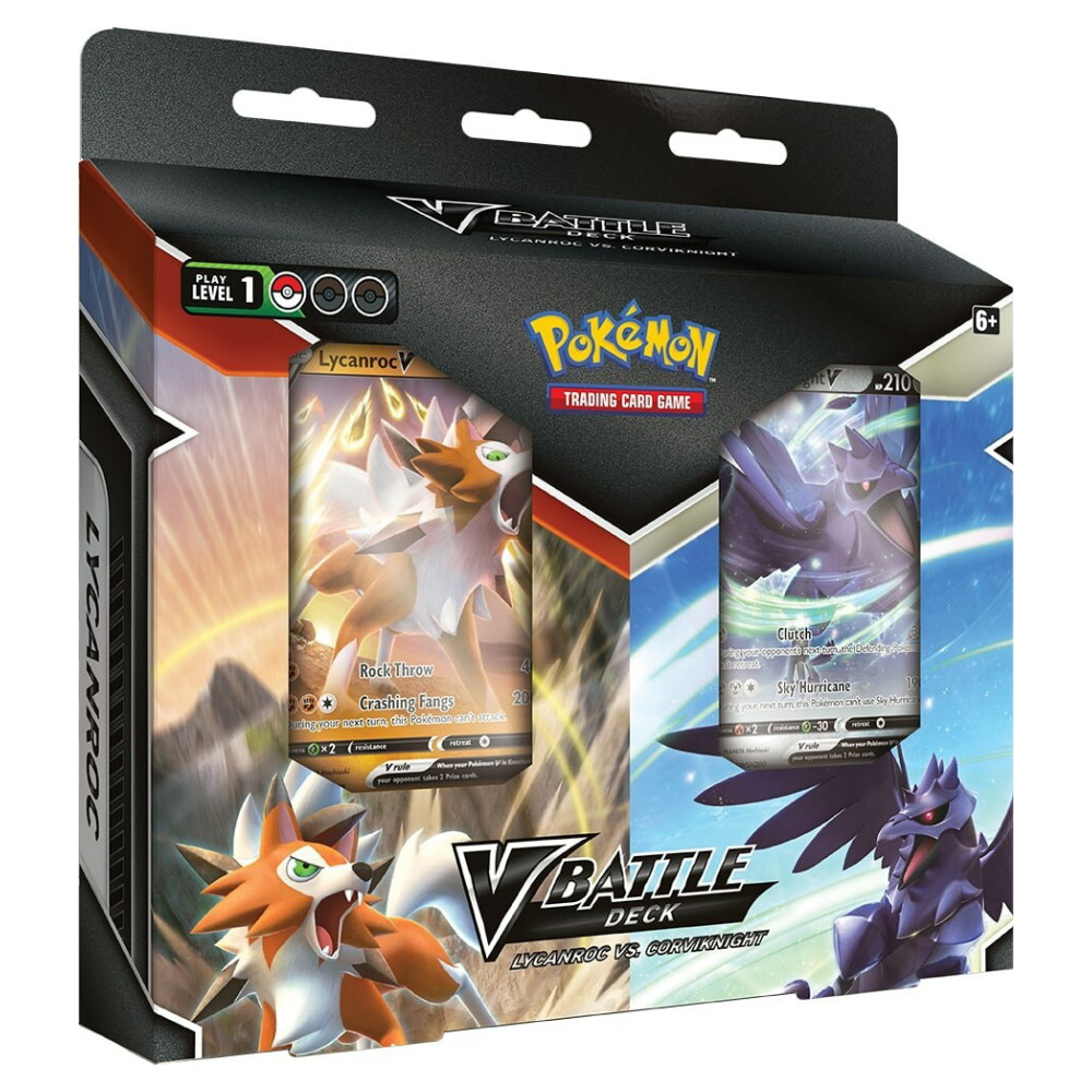 Pokémon TCG: V Battle Deck Bundle - Lycanroc V vs Corviknight V