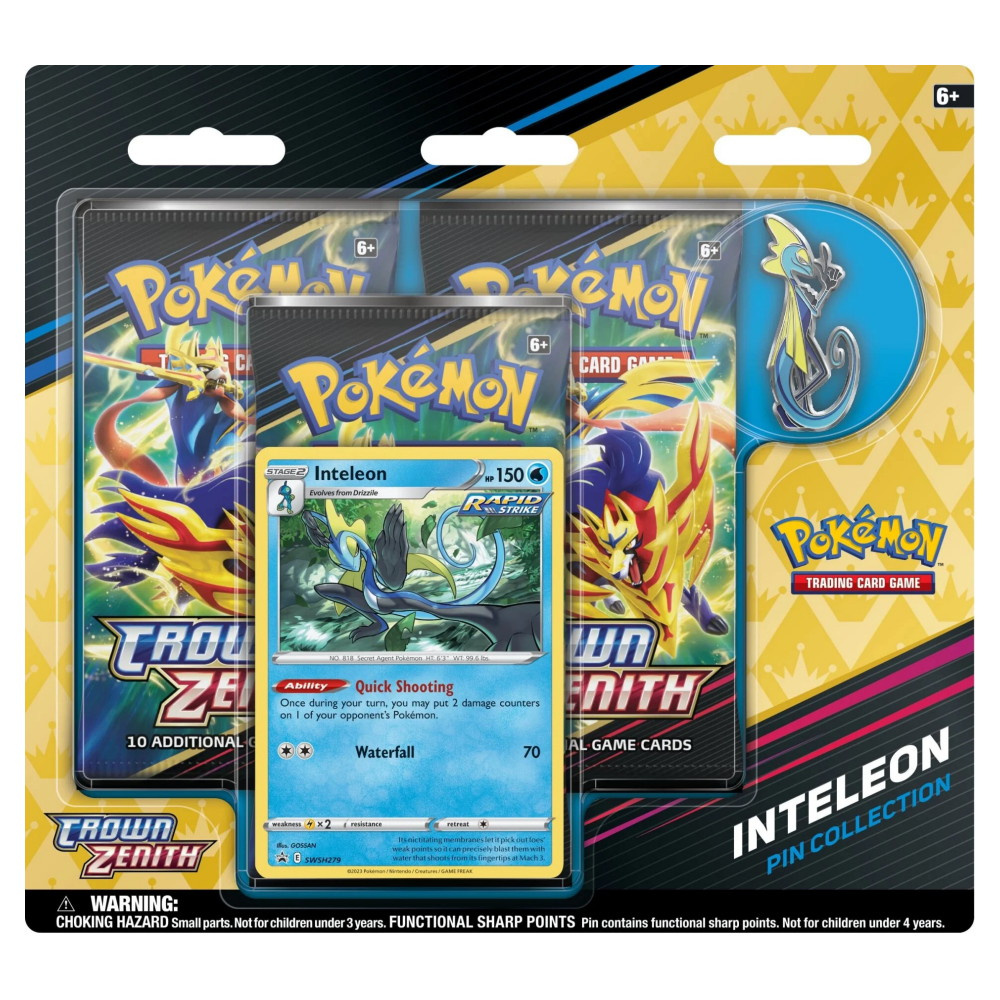 Pokémon TCG: Crown Zenith - Inteleon Pin Collection