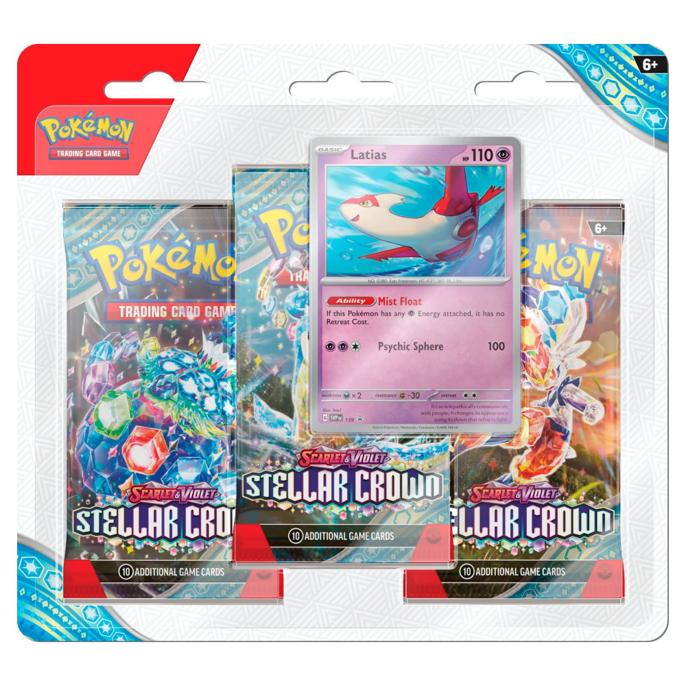 Pokémon TCG: Stellar Crown Boosters 3-Pack Latias