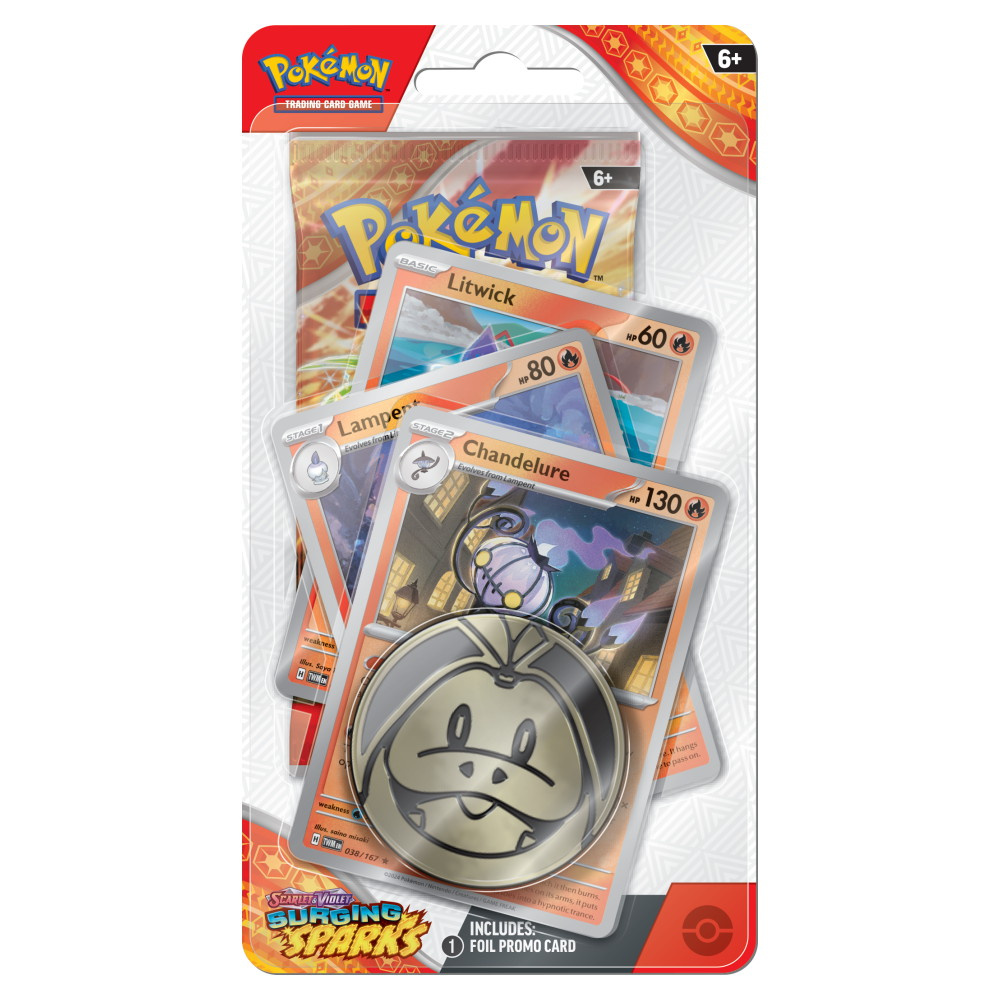 Pokémon TCG: Surging Sparks Premium Checklane Chandelure