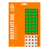 Plus-Plus - BIG Byggplattor 2 st Grön och Vit Plus-Plus - BIG Byggplattor 2 st Grön och Vit