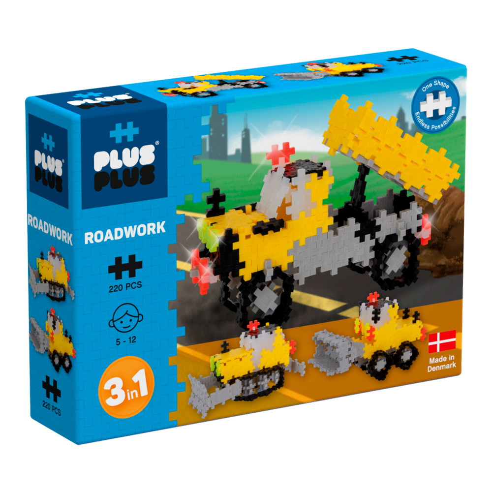 Plus-Plus - 3-i-1 Vägbygge