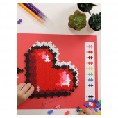 Plus-Plus - Pussla med nummer Hjärtan Plus-Plus - Pussla med nummer Hjärtan