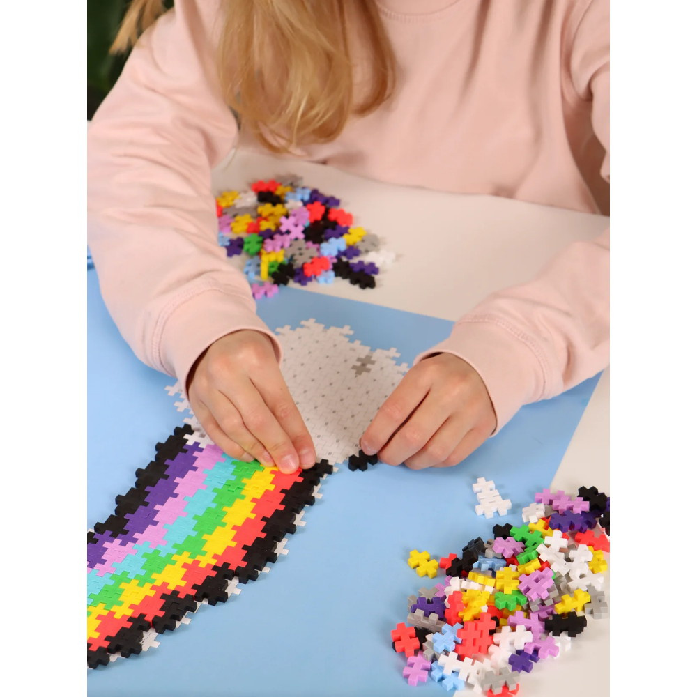 Plus-Plus - Pussla med nummer Regnbåge 