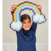 Plus-Plus - Pussla med nummer Regnbåge  Plus-Plus - Pussla med nummer Regnbåge