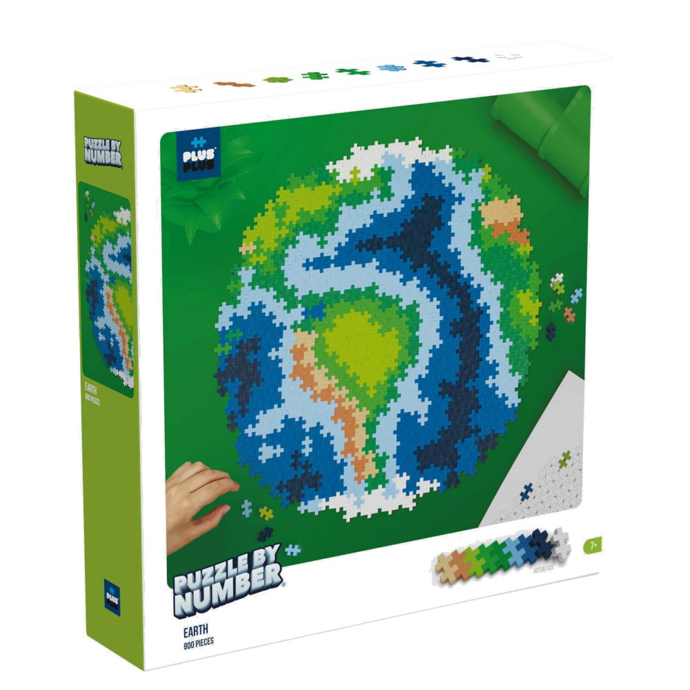 Plus-Plus - Pussla med nummer Jorden 